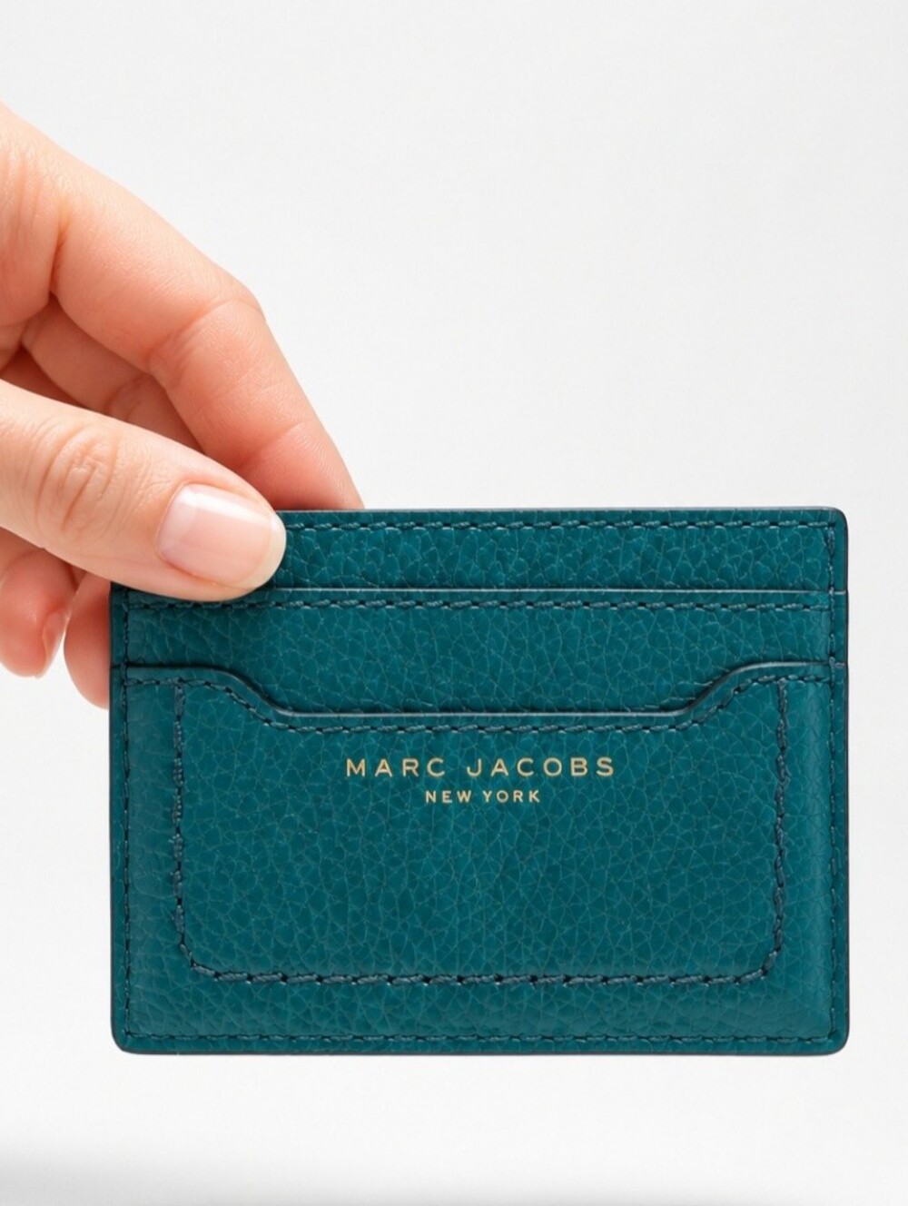 Marc Jacobs Empire City Pebble Leather Card Case.